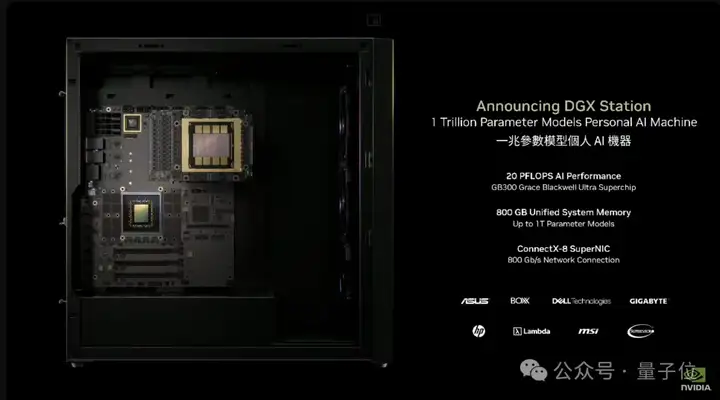 英伟达最新桌面超级计算机搭载800GB内存，完整DeepSeek R1可轻松容纳1.5个实例
