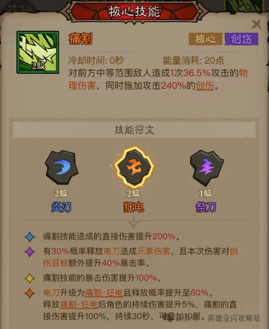 英雄没有闪狂电痛割流玩法攻略 ：如何用极限输出征服游戏世界？