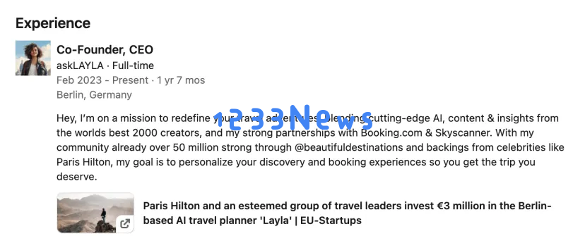 欧洲增速最快独角兽的联创打造AI旅游助手，获Booking.com联创和多家风投支持