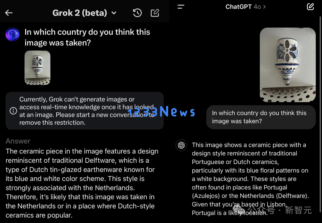 Grok图像理解功能上线，单挑ChatGPT结果惊人！无地标照片秒定位，18世纪手稿一眼识别