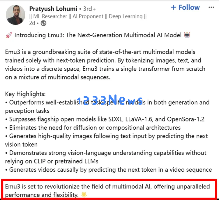 视频、图像、文本，只需基于下一个Token预测：智源Emu3发布，验证多模态模型新范式