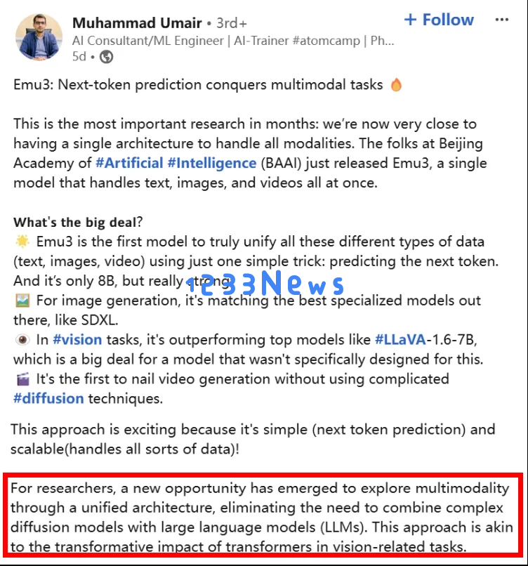 视频、图像、文本，只需基于下一个Token预测：智源Emu3发布，验证多模态模型新范式