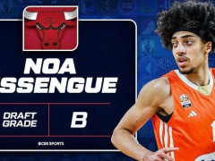 2025年NBA选秀中超级天赋球员诺亚-埃森格被来自芝加哥的公牛队成功选中