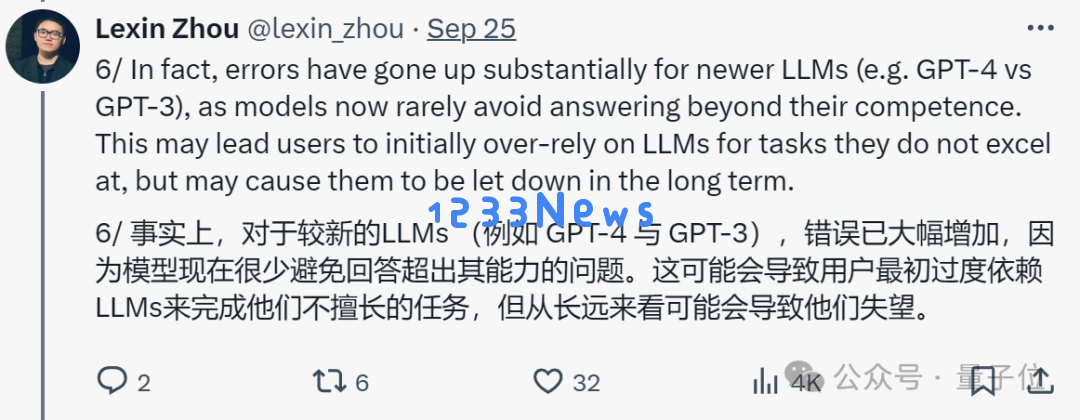 00后国人论文登Nature，大模型对人类可靠性降低
