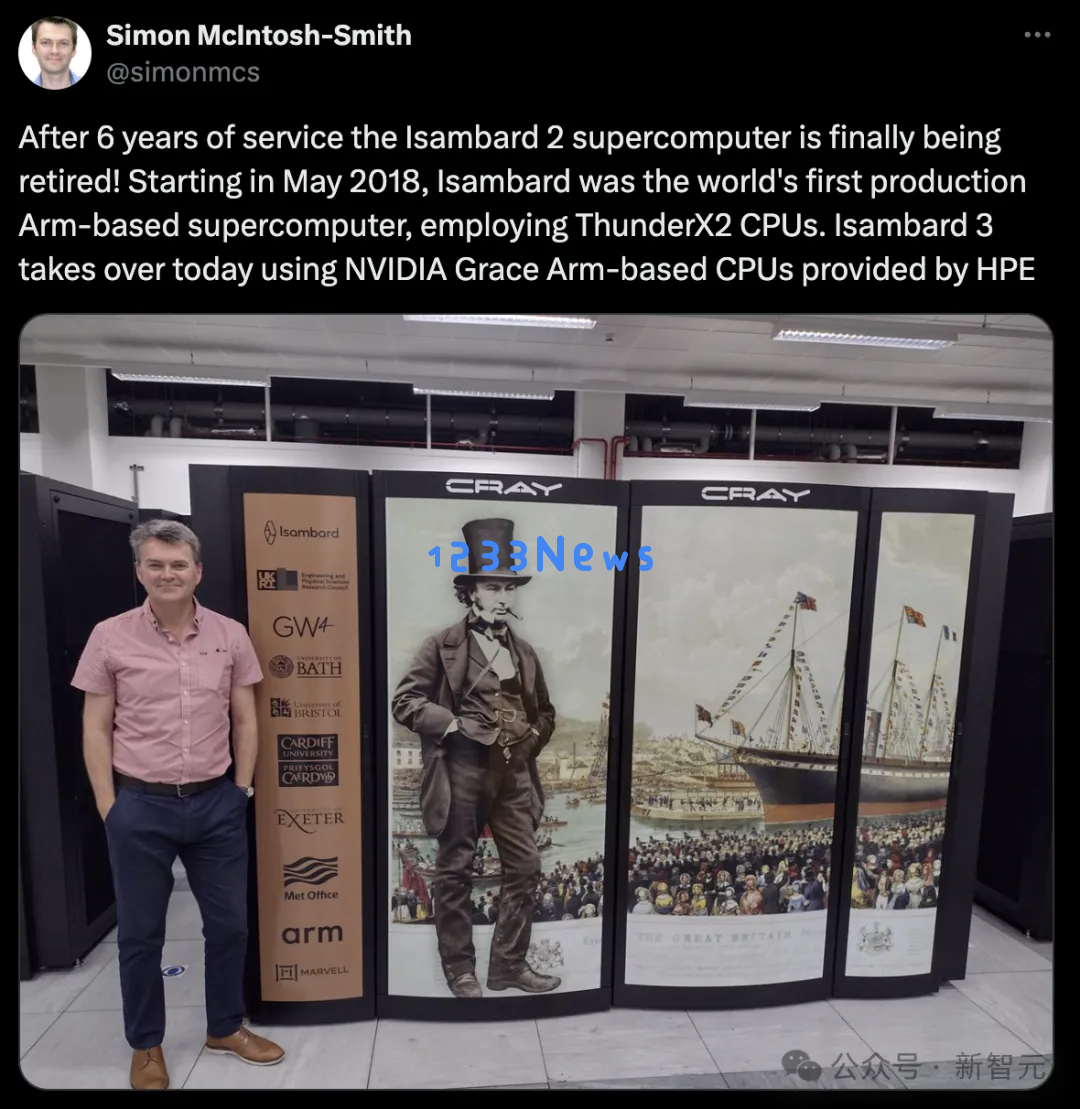 全球首台Arm超算光荣退役！下一代已接任，配备384块英伟达Grace CPU