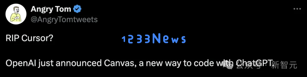 OpenAI canvas一夜封神！超强AI编码研究神器，ChatGPT再次颠覆人机交互
