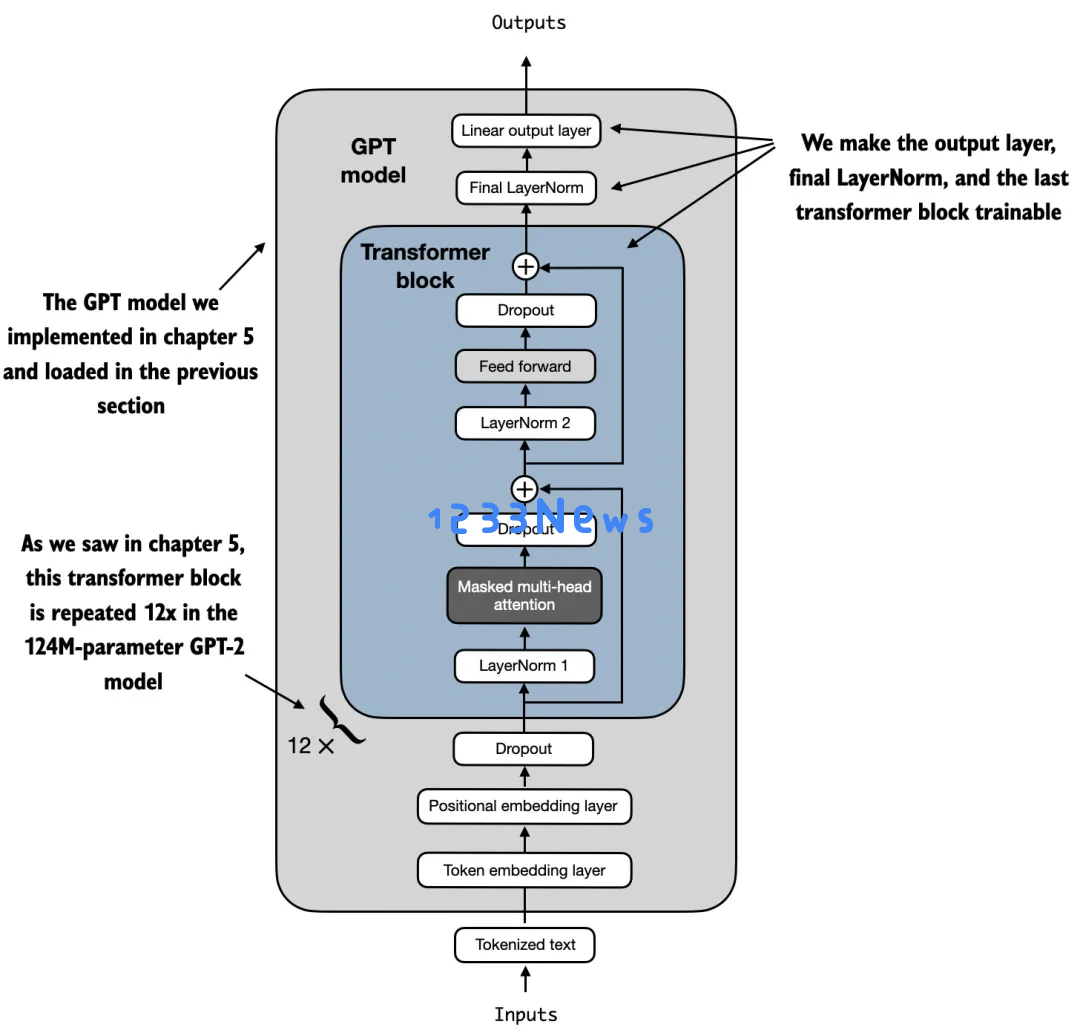 《Python机器学习》作者科普长文：从头构建类GPT文本分类器，代码开源