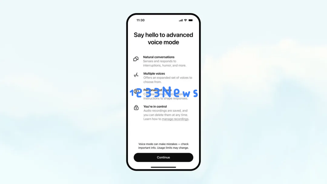 终于来了！OpenAI开放GPT-4o高级语音，还用中文说「对不起」