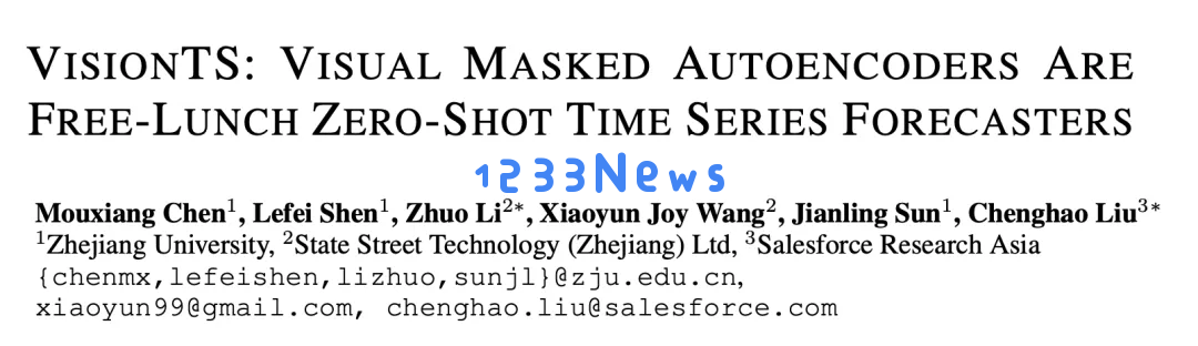 视觉MAE：无需微调，跨领域挑战尖端时序预测模型，时序与图像的惊人关联
