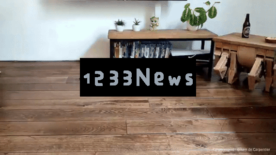 现代科技的奇迹！国外网友创新设计「能行走的桌子」，令数百万网友目不转睛