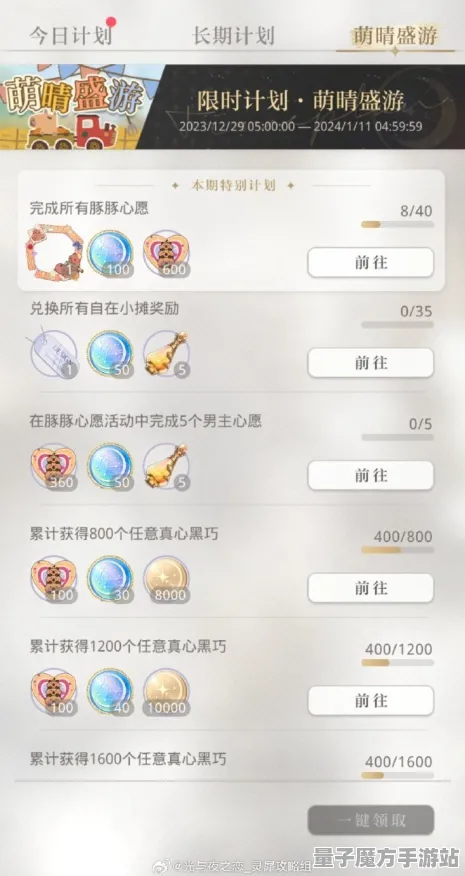 《光与夜之恋》资源采集路线-S2赛季全平台适配-跨平台联机-天赋加点方案