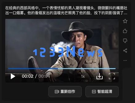 AI 视频生成工具 Vidu 试用：细节处理还需加强
