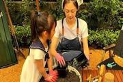 郑恺苗苗分享三胎可爱照片，2岁女儿走路摔跤搞笑，一家五口其乐融融幸福满满