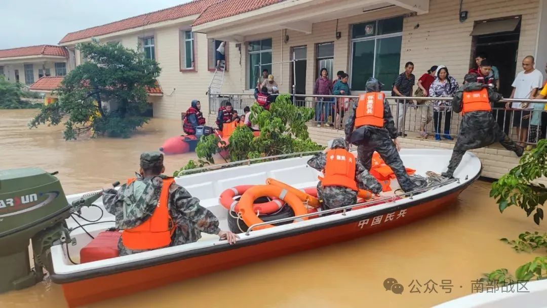 台风“蝴蝶”带来强降雨，广东各地民兵迅速启动紧急救援行动