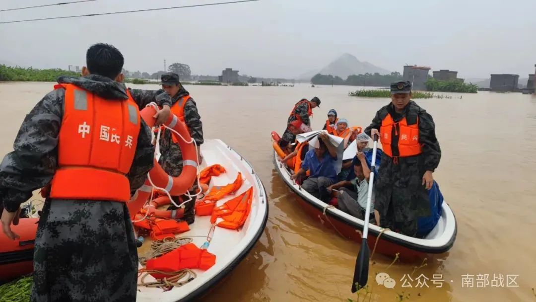 台风“蝴蝶”带来强降雨，广东各地民兵迅速启动紧急救援行动