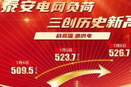 热情高涨！泰安电网在高温挑战中连续三天刷新负荷历史纪录！