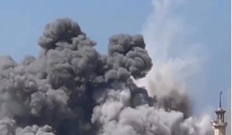 以色列军方确认对加沙城一栋高层建筑进行空袭，指其地下藏有哈马斯军事设施