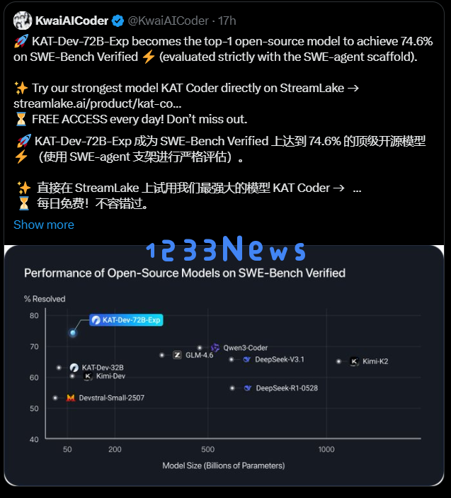 AI日报：快手KAT-Dev创新代码模型开放应用；全球首版具备IP66防护等级的人形机器人DR02正式发布；谷歌Chrome浏览器即将添加Gemini全新特性