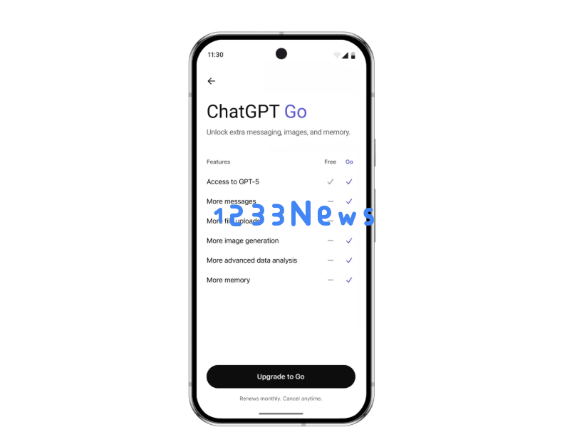 OpenAI ChatGPT Go套餐即将在亚洲市场全面上线，每月低于5美元的超值价格引发关注！
