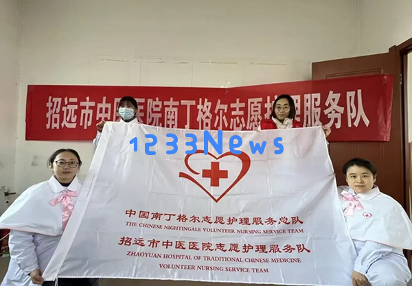 招远市中医医院南丁格尔志愿服务队深入社区为老年人提供慢性病健康管理服务活动