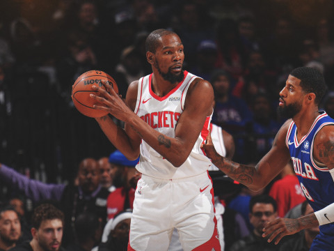 NBA高清回放录像：火箭对阵76人（1月23日）马克西与恩比德携手贡献68分精彩表现