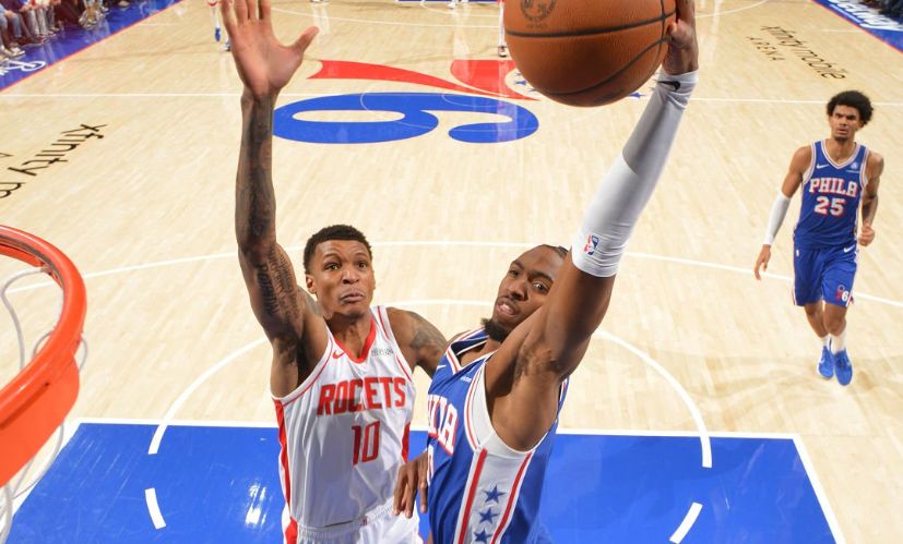 无畏争议判罚！76人双星合砍68分加时战胜火箭杜兰特独得36分却有8次失误