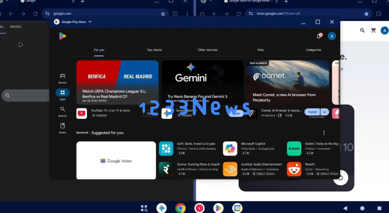 ​谷歌 Aluminum OS 界面首曝：Android 与 ChromeOS 深度融合，Gemini AI 坐镇 C 位