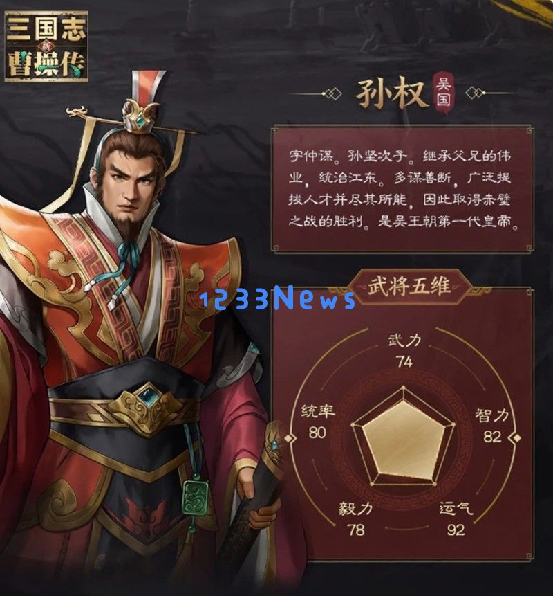 新三国志曹操传孙权有什么技能 孙权技能效果详解