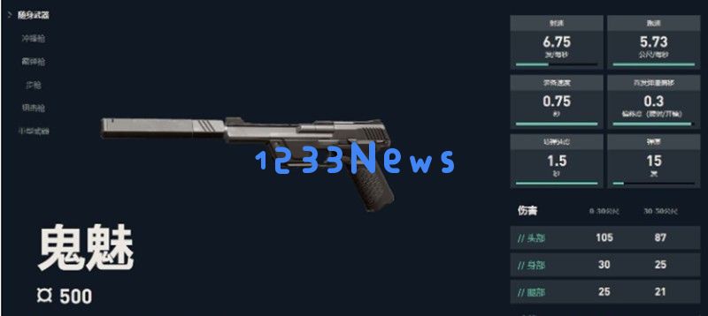 无畏契约鬼魅手枪怎么样 源能行动鬼魅武器详解