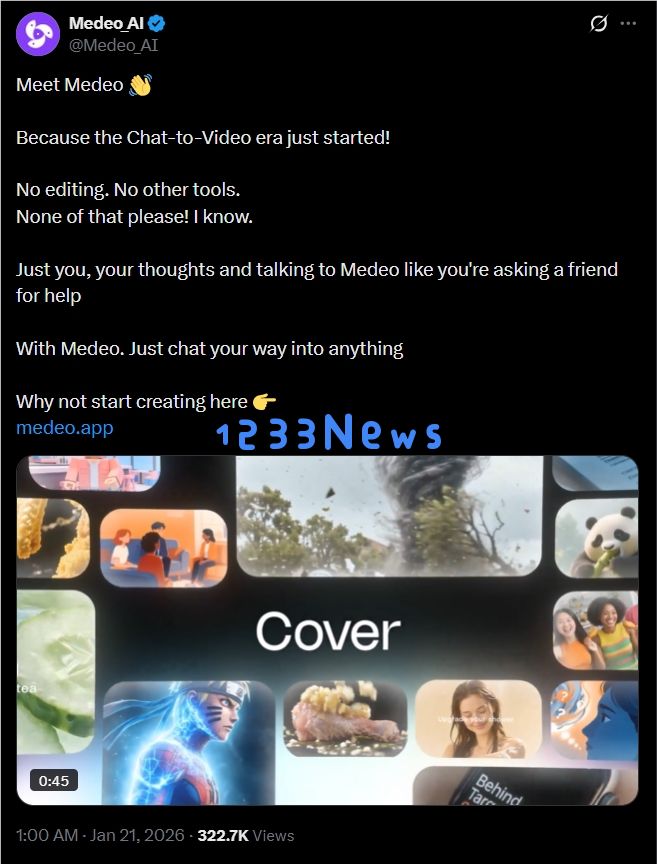 Medeo AI新版正式在海外发布：自然语言一键改脚本，普通人也能拍大片