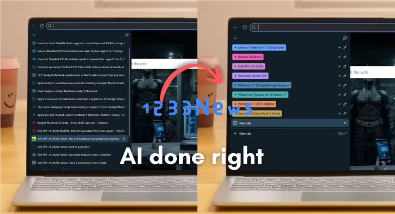 ​网页杂乱救星！微软 Edge 浏览器上线 AI 标签整理功能：秒速归类海量页面