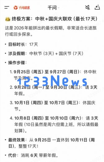 千问:开工第一天  让“千问帮我”写请假条需求激增530%